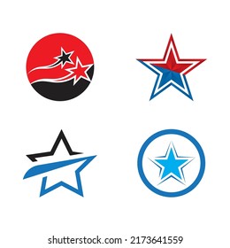 Diseño de ilustración vectorial de plantilla de icono de estrella