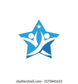Diseño de ilustración vectorial de plantilla de icono de estrella