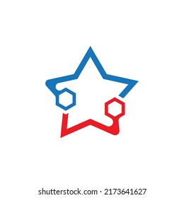 Star icon template vector illustration design