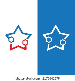 Star icon template vector illustration design