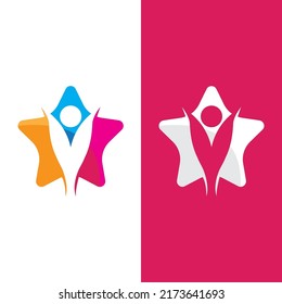 Star icon template vector illustration design