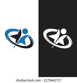 Star icon template vector illustration design