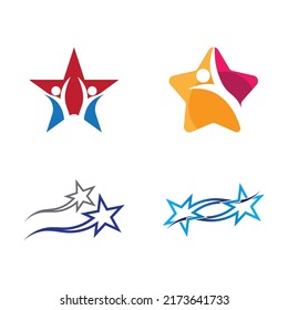Star icon template vector illustration design