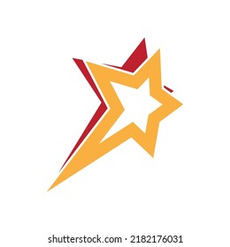 Diseño de ilustración de vector de plantilla de icono de estrella