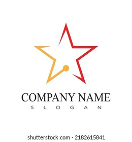 Star icon Template vector illustration design