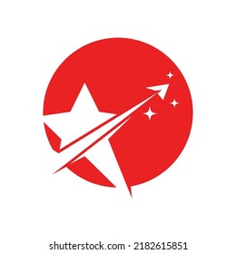 Diseño de ilustración de vector de plantilla de icono de estrella