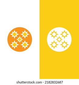 Star icon template vector illustration design