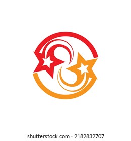 Star icon template vector illustration design