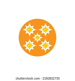 Diseño de ilustración vectorial de plantilla de icono de estrella