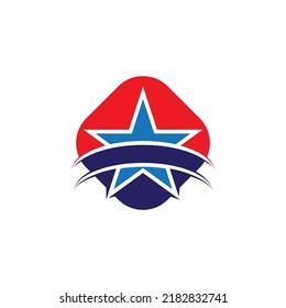 Diseño de ilustración vectorial de plantilla de icono de estrella
