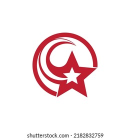 Star icon template vector illustration design
