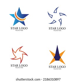 Diseño de ilustración de vector de plantilla de icono de estrella