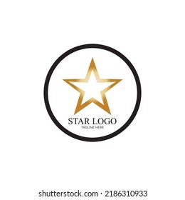 Diseño de ilustración de vector de plantilla de icono de estrella