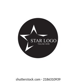 Diseño de ilustración de vector de plantilla de icono de estrella