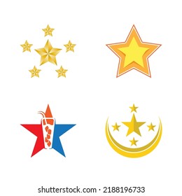Star icon template vector illustration design