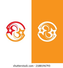 Star icon template vector illustration design