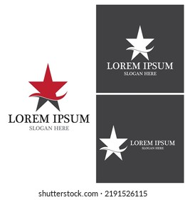 Star icon Template vector illustration design