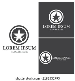 Star icon Template vector illustration design
