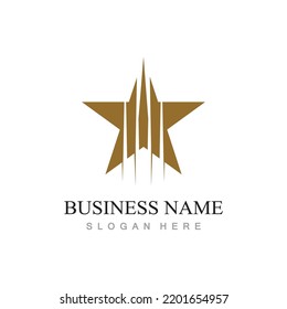 Star icon Template vector illustration design