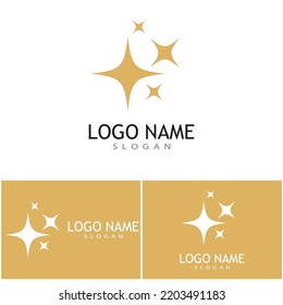 Diseño de ilustración de vector de plantilla de icono de estrella