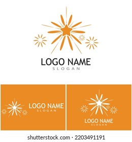 Star icon Template vector illustration design