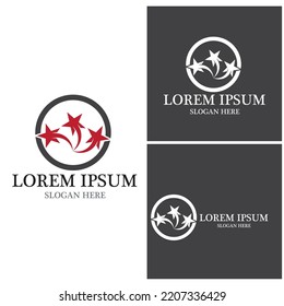 Star icon Template vector illustration design