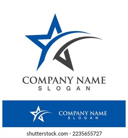 Star icon template vector illustration design