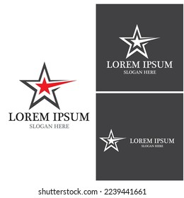 Star icon Template vector illustration design