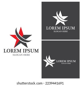 Star icon Template vector illustration design