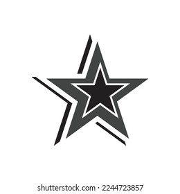 Diseño de ilustración vectorial de plantilla de icono de estrella