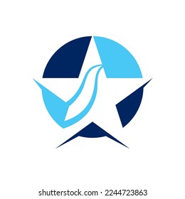 Star icon template vector illustration design