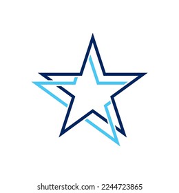 Diseño de ilustración vectorial de plantilla de icono de estrella