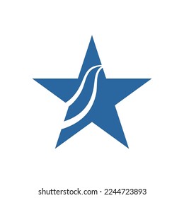 Diseño de ilustración vectorial de plantilla de icono de estrella