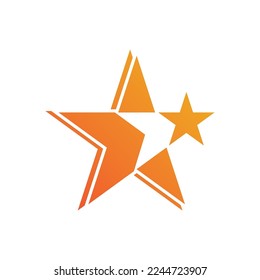 Star icon template vector illustration design
