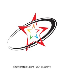 Star icon Template vector illustration design