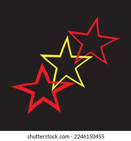 Star icon Template vector illustration design