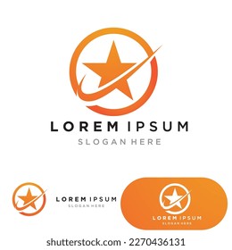 Star icon Template vector illustration design