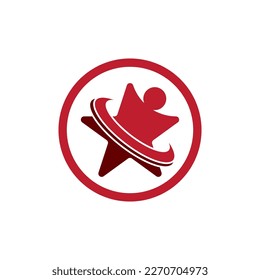 Star icon template vector illustration design