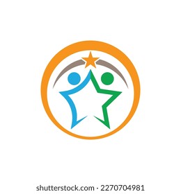 Star icon template vector illustration design