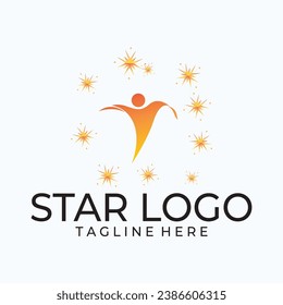 Star icon Template vector illustration design