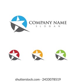 Star icon Template vector illustration design