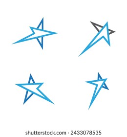 Star icon Template vector illustration design