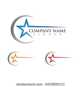 Star icon Template vector illustration design