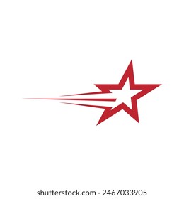 Diseño de Ilustración vectorial de Plantilla de icono de estrella