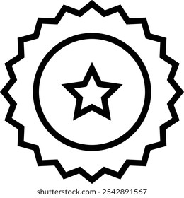 star icon. Thin linear style design isolated on white background