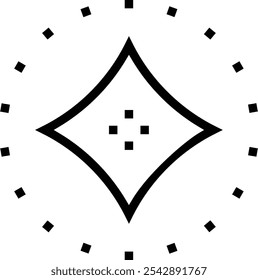 icono de estrella. Diseño de estilo lineal delgado aislado sobre fondo blanco