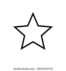 star Icon tool Flat Style outline