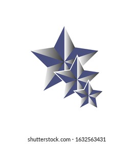 Star icon in trendy flat design
