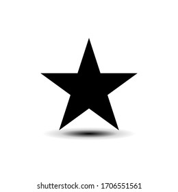 Star icon in trendy flat design