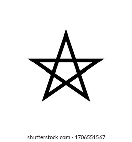 Star icon in trendy flat design